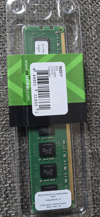 Ram Mushkin Ddr3 8Gb 1333Mhz Pc3 10600 9-9-9-24 1.5v