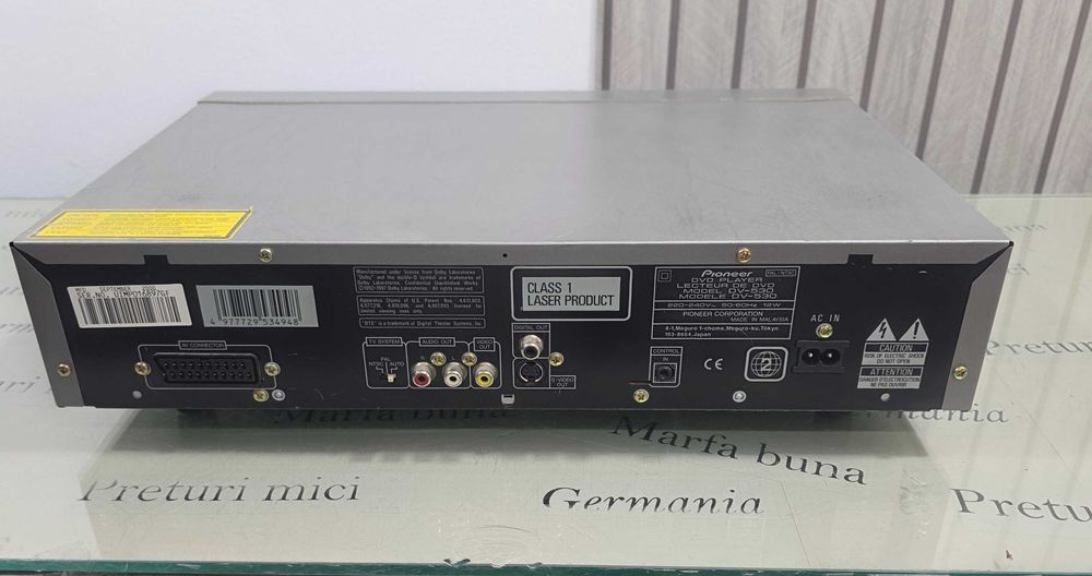 Pioneer DV-530 DVD Player Dolby Digital DTS