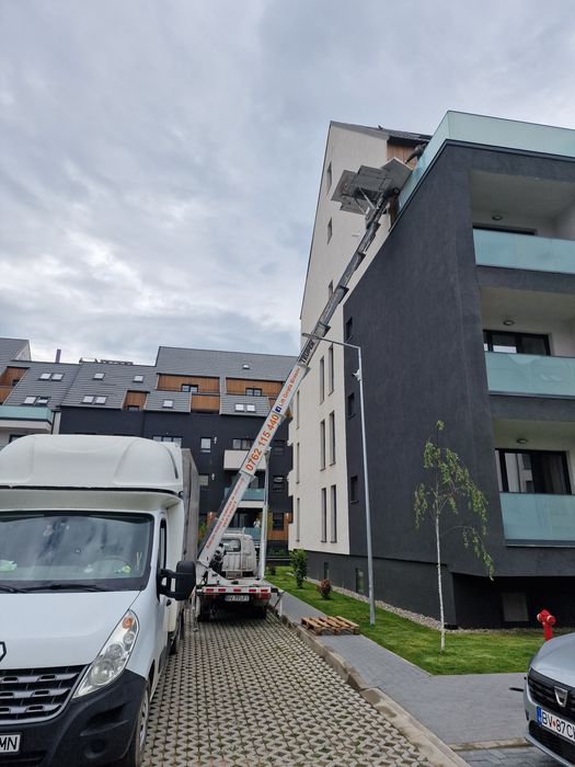 Lift girafa,  lift exterior pana la etajul 8, lift materiale , nacela