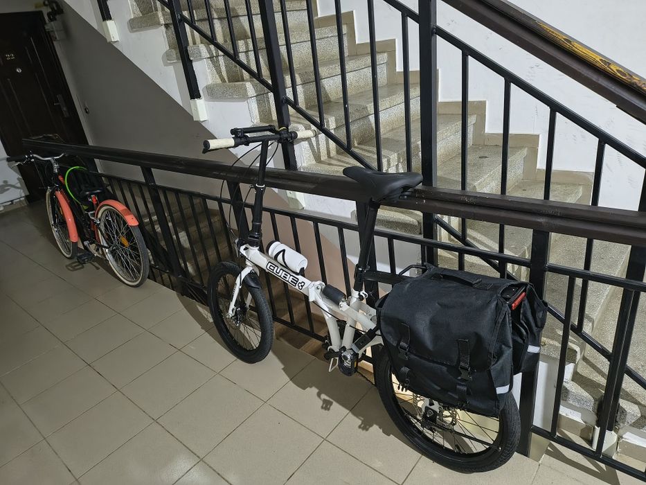 Bicicleta pliabila cu suspensie