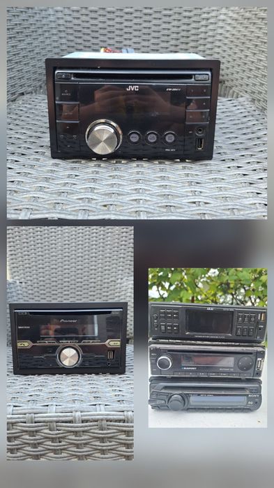 Vând radio casetofon jvc,pioneer, sony