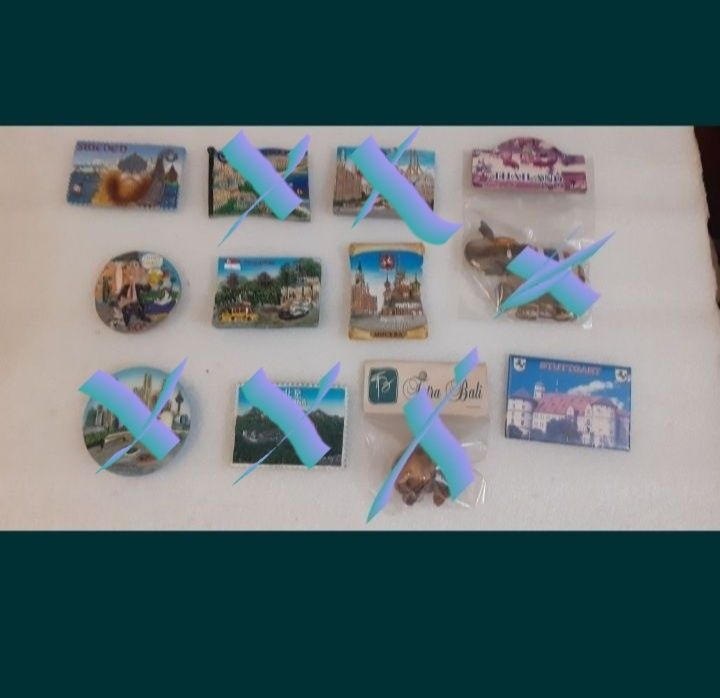 Магниты магнитики коллекционные на холодильник. Привозные