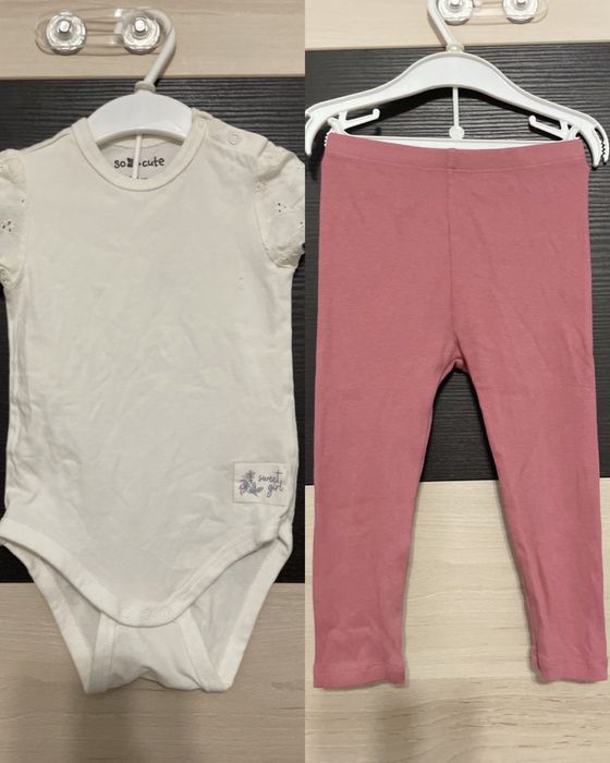 Set fetite body si pantaloni marime 80/86