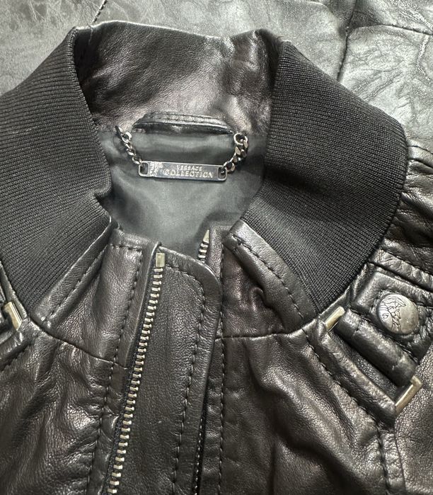 Versace,мъжко кожено яке