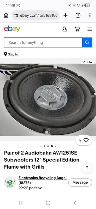 Subwoofer audiban 400w rms