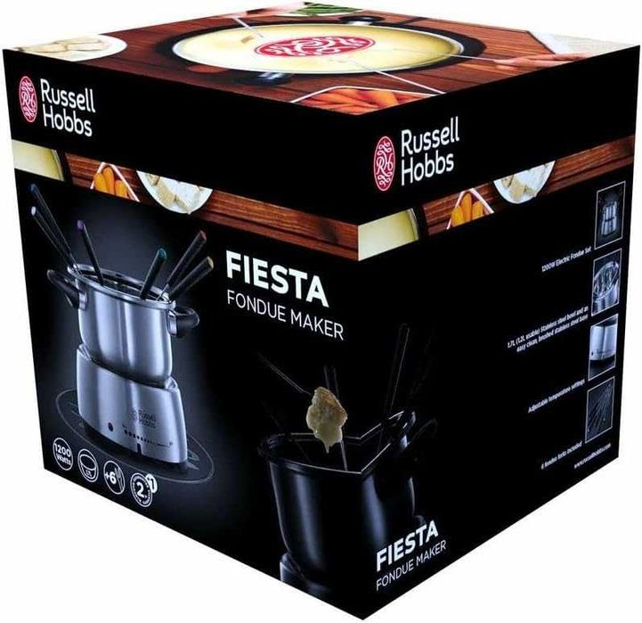 Russell Hobbs Fiesta Електрическа фондю 1200W, 1.7л,неръждаема стомана