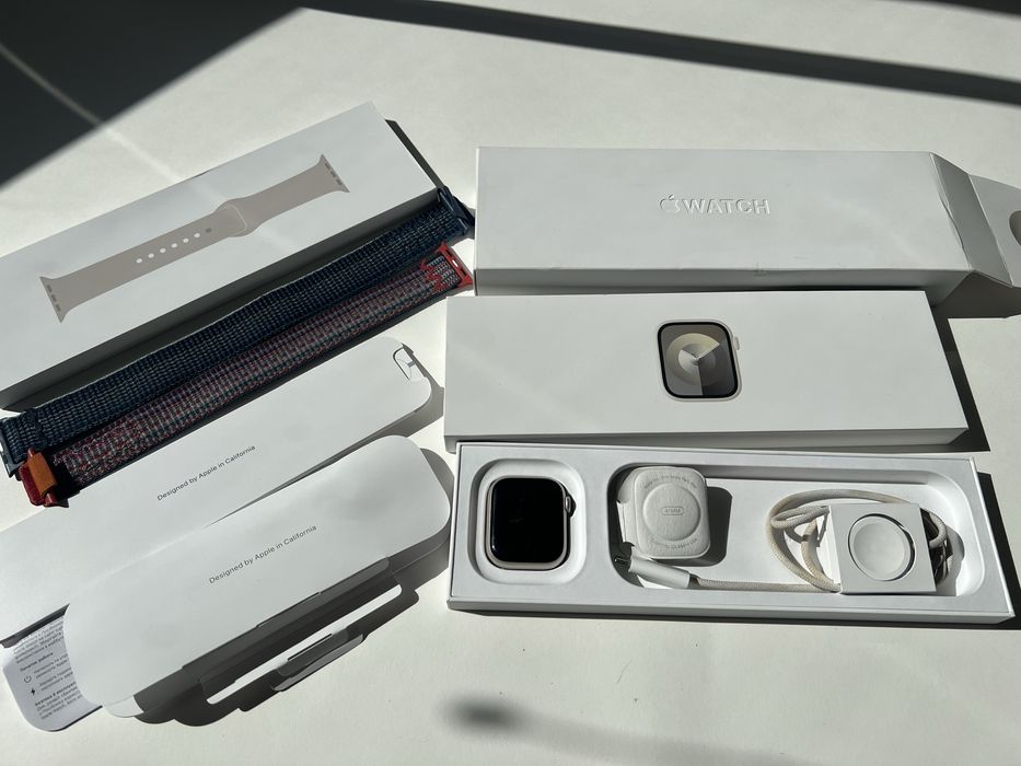 Apple Watch Series 9, argintiu, 41 mm