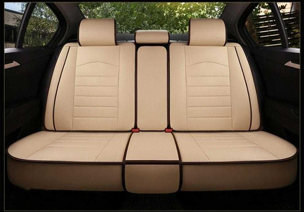 Луксозна тапицерия за кола / автомобил в черен / бежов цвят