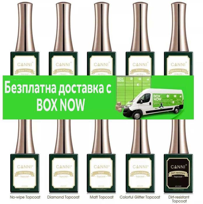 CANNI 16ml База Топ Мат Обезмаслител Дехидрататор