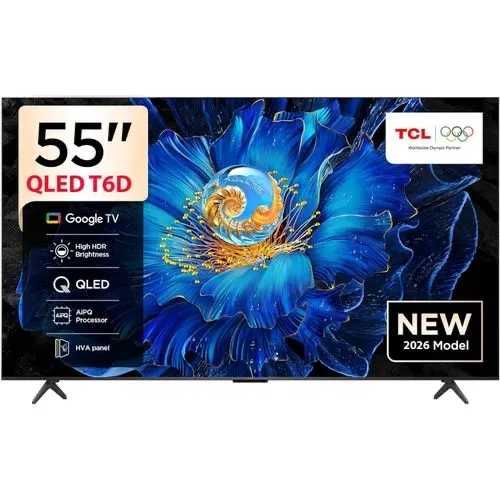 NEW TCL 55T6D QLED 4K Google TV Голосовой по низкой цене+Доставка!!