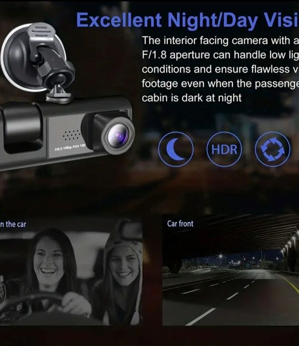 NOUA Camera bord dubla profesionala FullHD