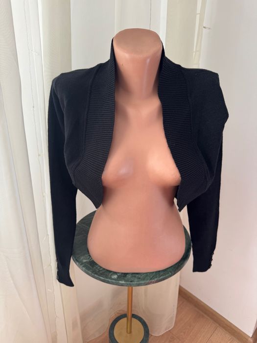 Cardigan negru cu particule sclipitoare Collectif XXS/UK 6