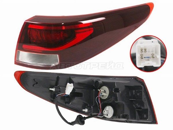 Фонарь задний Kia Rio x-line