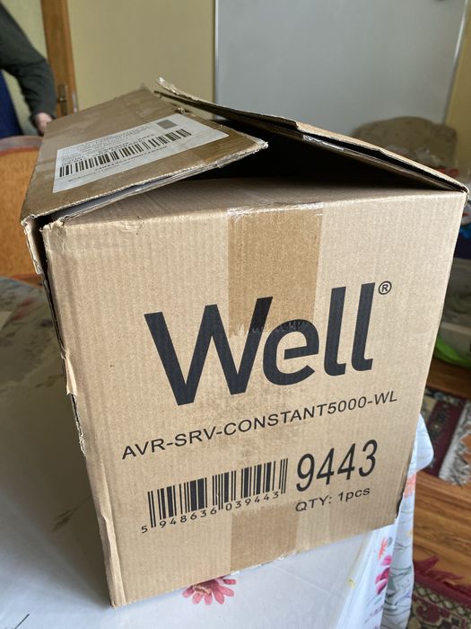 Vand stabilizator tensiune WELL 5000VA nou neutilizat, cu garantie