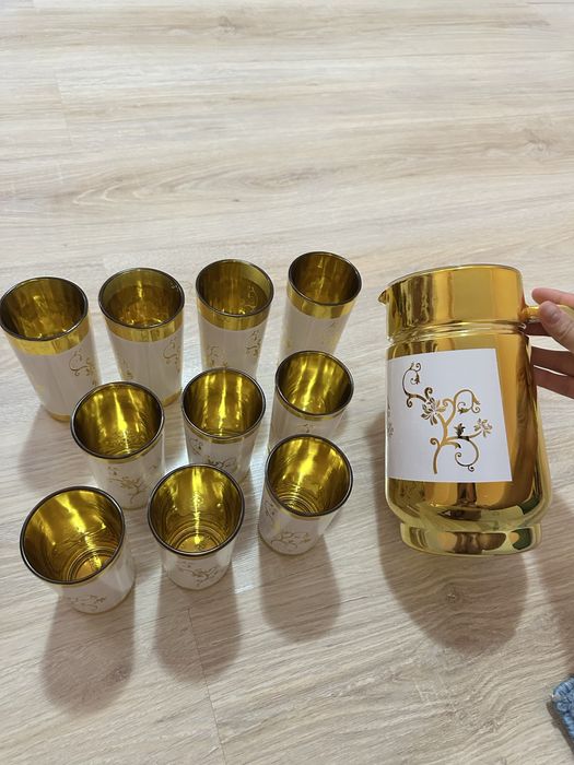 Набор стаканов 10 шт + графин