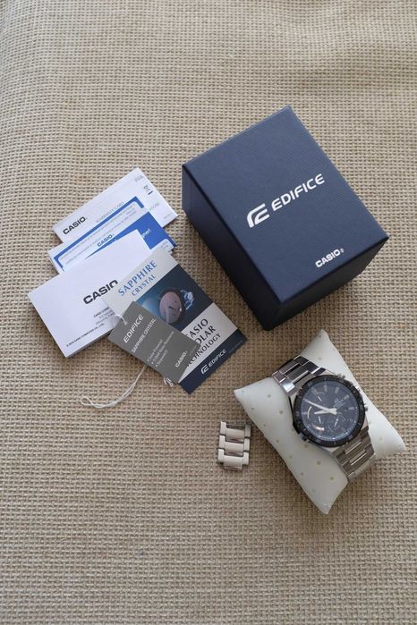Часовник Casio Edifice, Solar, Saphire crystal -  EFS-S560DB-1A,