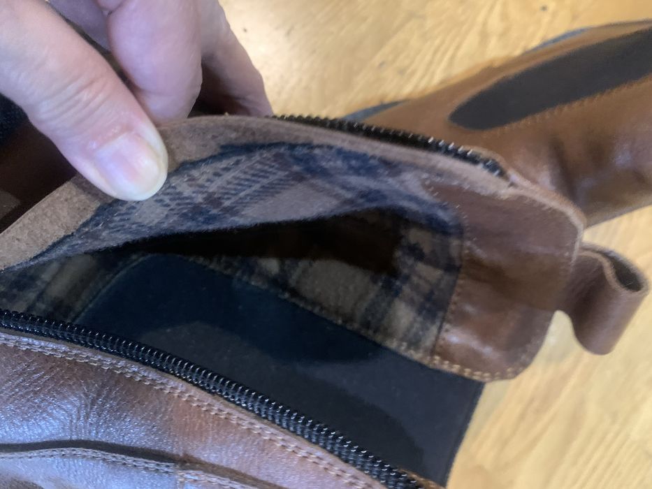 Полусапожки кожаные