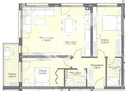 Двустаен апартамент Остромила 592-19430