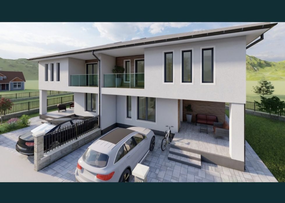 Vand în CHINTENI teren intravilan, 713 mp, cu PROIECT AUTORIZAT-DUPLEX