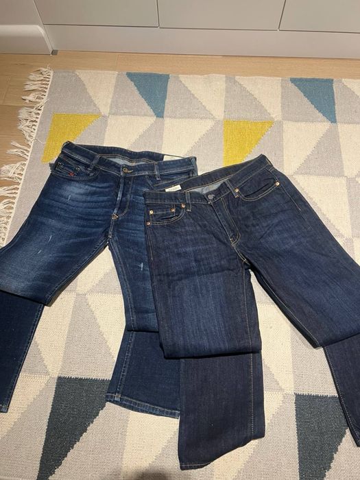 Pachet 2 perechi blugi bărbați – Levi’s 514 W30 L34 + Diesel Industry Mărimea 31