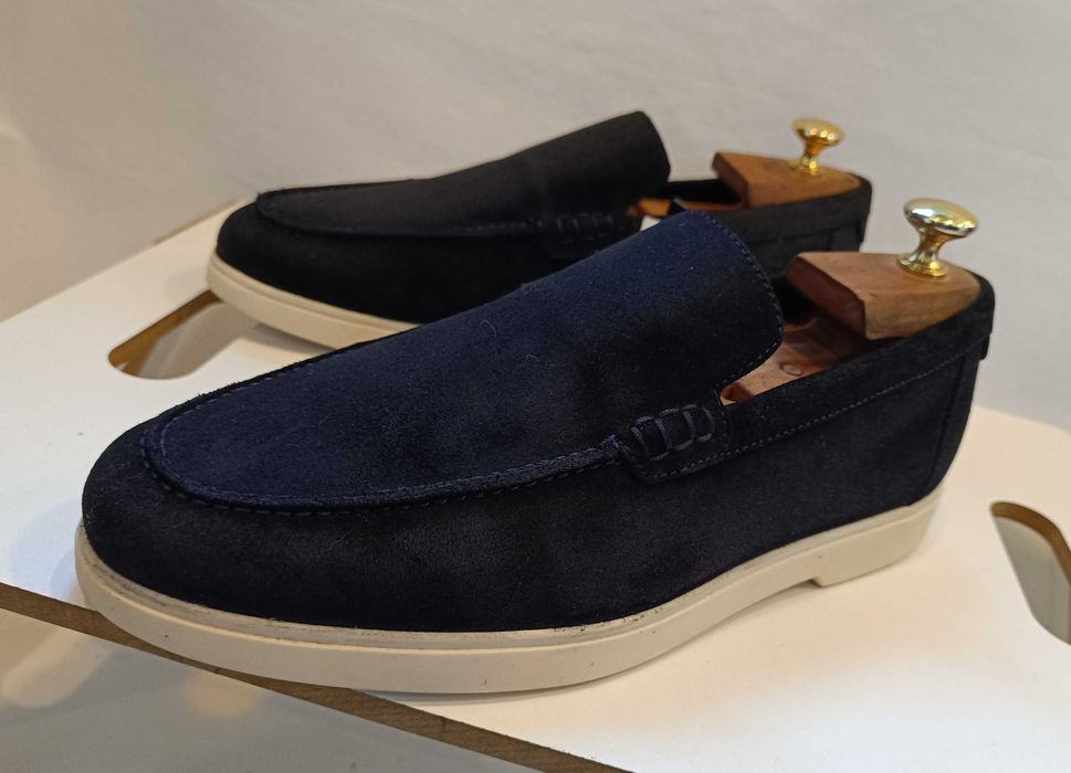 Pantofi sport casual 42 41 43 mocasini slip on ZARA NOI piele naturala