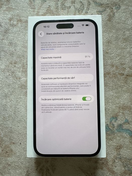 Iphone 14 pro max/91 baterie impecabil/256g