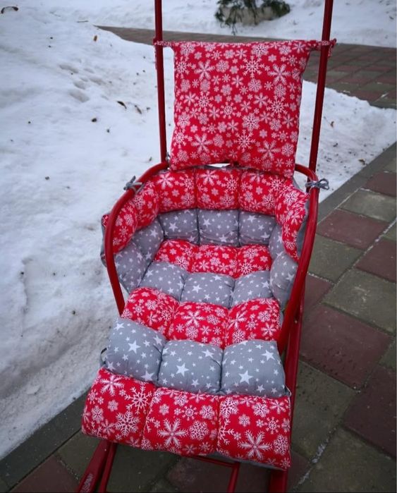 Санки тимка с матрасом для детей