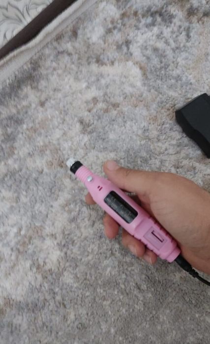 Бормашина мини дрель  цвет розовый