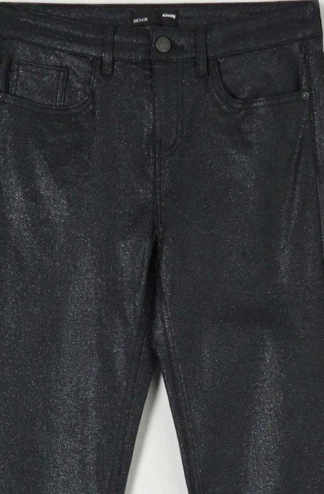 Дънки skinny цвят черен