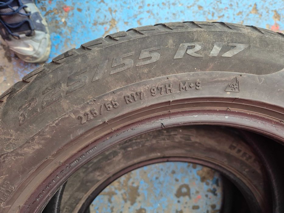 2 Anvelope M+S - 225/55/17 - Pirelli - Stare BUNA - DOT 2019