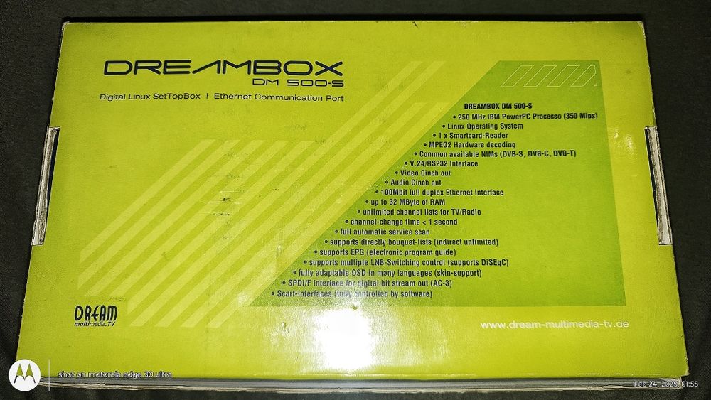 Dreambox 500s оригинален