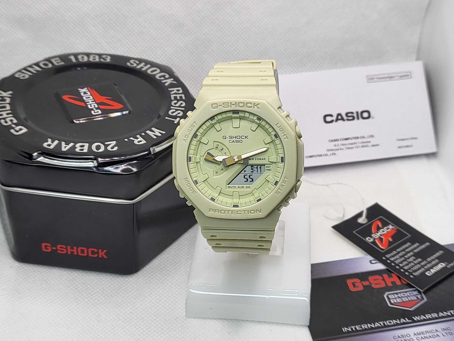 Ceas Sport Casio g shock gma-s2100ba-3aer Neon green, Nou,Garantie 2 ani