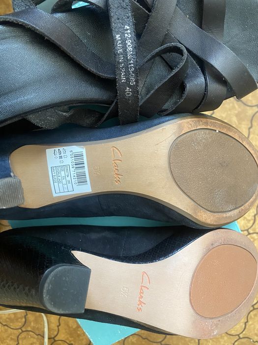 Туфли Clarks Braska кожа кожзам