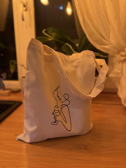 Tote bag pictata manual/ cadouri / plase personalizate