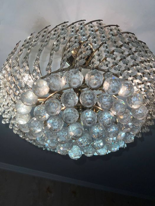 Люстра хрусталь шарики