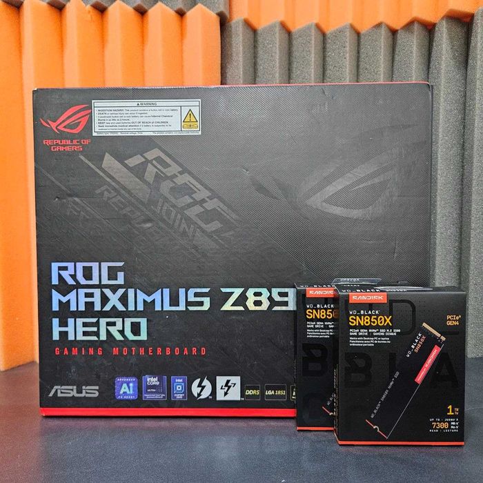 Комплект материнская плата Asus Z890 Hero + Видеокарта RTX 4070 TI