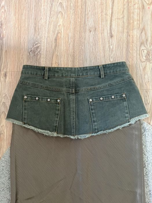 Дълга пола Twist с деним акцент