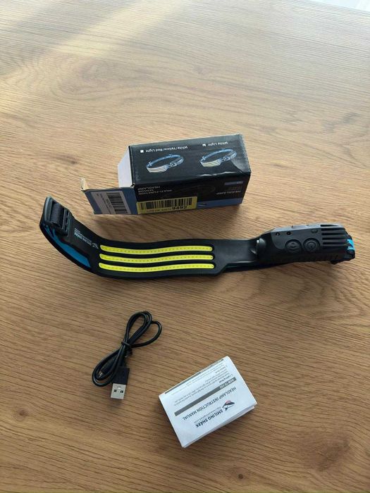 Lanterna Frontala LED de Cap Smiling Shark – Reincarcabila – 230° Noua