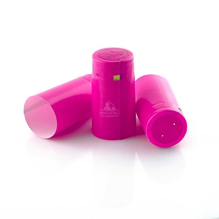 Термосвиваеми капсули Розови за стъклени бутилки