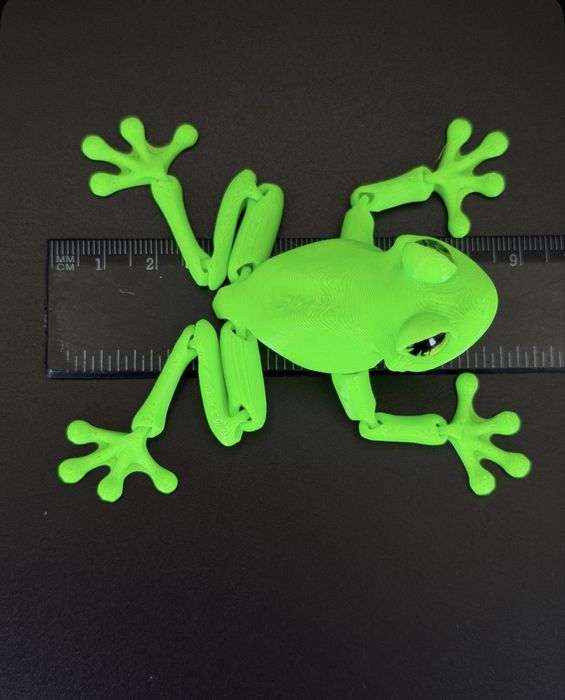 Лягушка 3д фигурка игрушка зеленая
