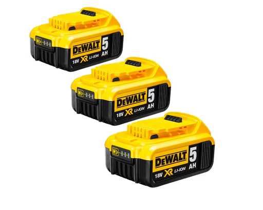 Батерия DeWALT 3 броя DCB184, 18V , 5АН Li-Ion