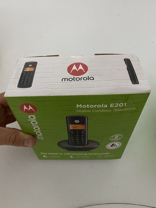 Telefon fix fără fir Motorola E201 Digital Nou la cutie
