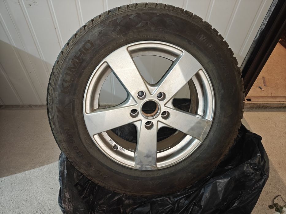 Set jante Audi R16 + anvelope Kumho 215/65 R16 DOT 2023 – stare excele