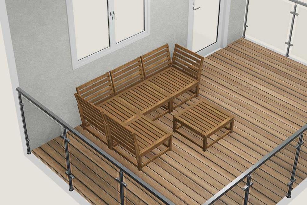Set mobilier terasa IKEA Nammaro, canapea modulara + masuta