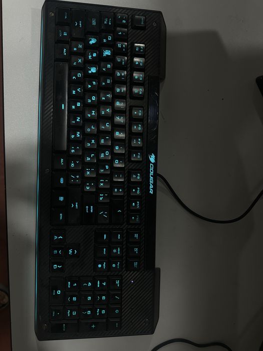 клавиатура мышка камплект cougar aura s карбон Edition