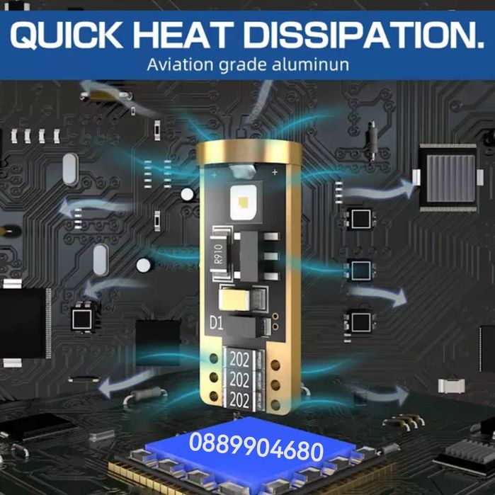 Лед крушки LED 1000 LM *CANBUS* OSRAM T10 (W5W/194) 12v.