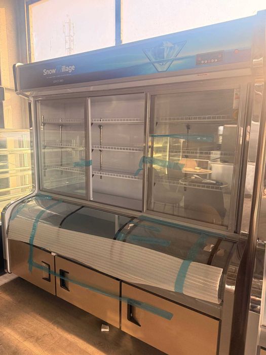 snow village vetirina xolodilnik