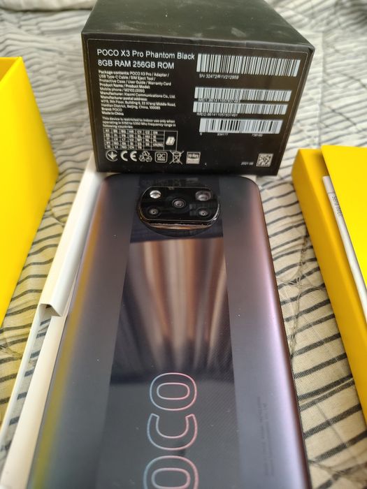 Смартфон POCO X3 PRO, Dual SIM, 256GB, 8GB RAM, 4G, Phantom Black