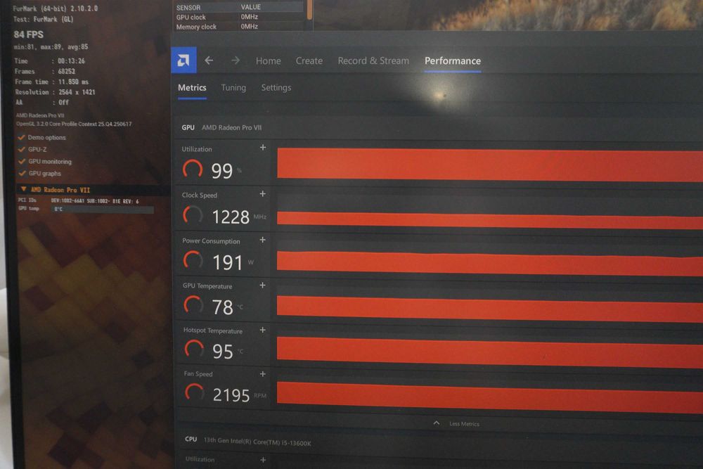 Radeon Pro VII 16GB HBM2 AMD GPU видеокарта /вкл. ДДС