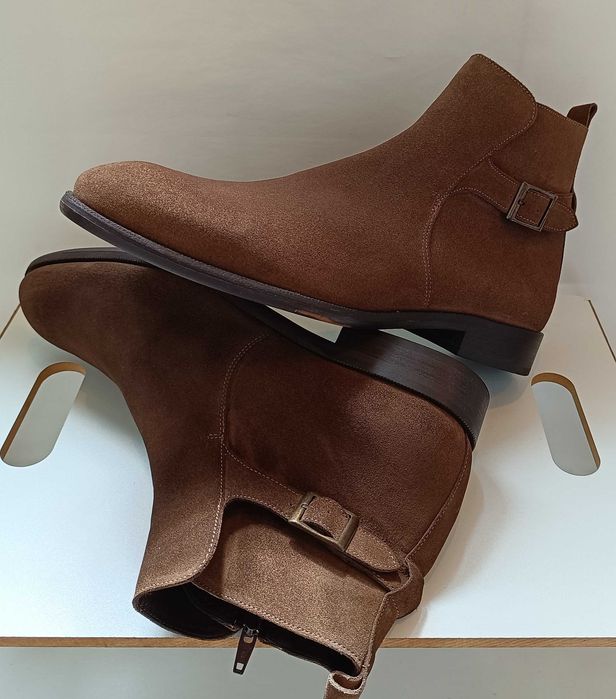 Ghete jodpur chelsea 44 43 premium Minelli NOI piele naturala moale